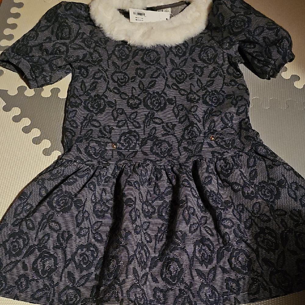 Janie & Jack Navy Floral Kids Dress